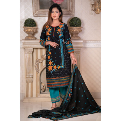 Women Cotton Three Piece